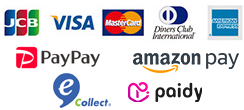 【支払い方法】クレジットカード(VISA/JCB/MasterCard/DinersClub/AMERICAN EXPRESS),PayPay,AmazonPay,あと払いpaidy