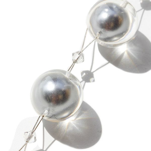 ZSiSKA】≪FLOATING PEARLS≫レジンロングネックレス/1150411【素敵