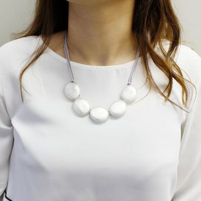 【ZSiSKA】≪CARLA≫パール調レジンフリーレングスネックレス/1171235