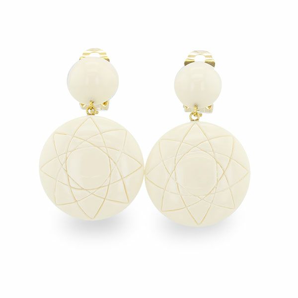 IVORINA】象牙風デザインイヤリング/3160126**| アビステ/ABISTE公式