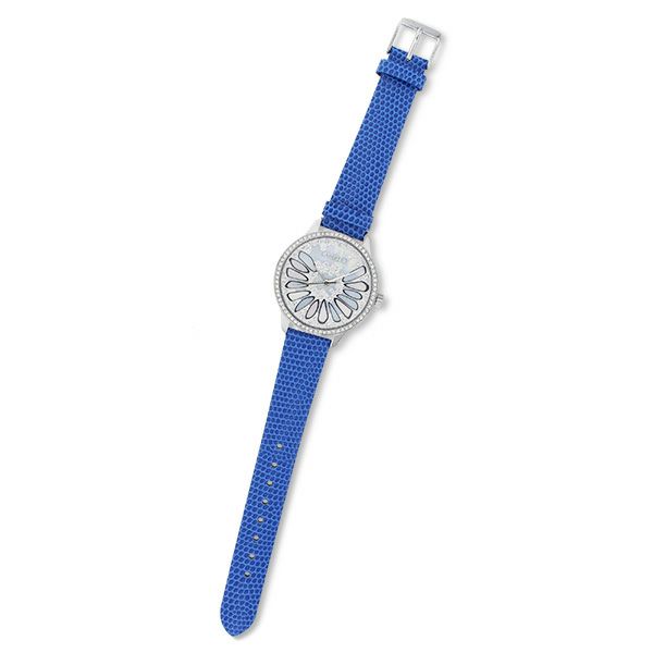 ラウンドフェイスチェコクリスタルガラスベルト腕時計/9160042