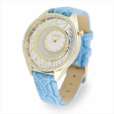 星座モチーフスケルトンラウンドフェイスベルト腕時計/9171011