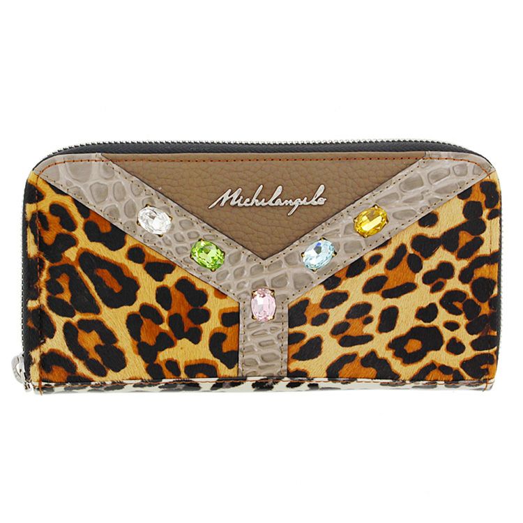 Michelangelo ヒョウ柄デザインイタリアンレザー長財布 アビステ Abiste公式通販 アクセサリー 時計ブランド