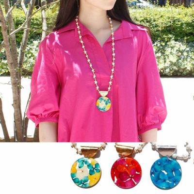 アジサイ押し花x淡水パールロングネックレス アビステ Abiste公式通販 アクセサリー 時計ブランド アジサイ押し花x淡水パールロングネックレス アビステ Abiste公式通販 アクセサリー 時計ブランド