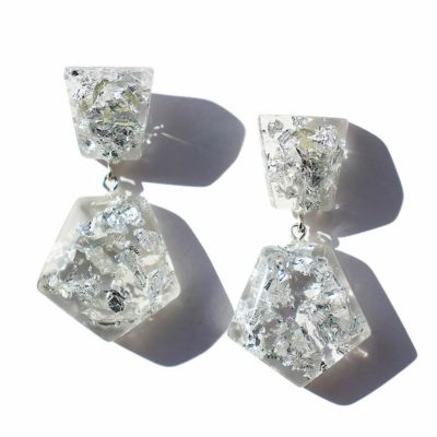 【ZSiSKA】≪AUTUMN≫箔入りロングピアス/3211008-