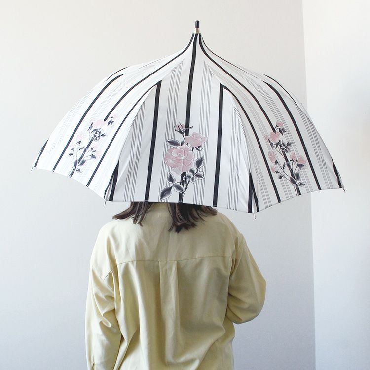 Chantal Thomass by Guy de jean】フラワー柄晴雨兼用長傘