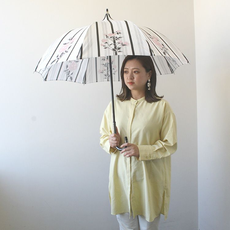 Chantal Thomass 傘 チュールレース柄 CT1068（アイボリー） Chantal Thomass by Guy de jean】フラワー柄晴雨兼用長傘