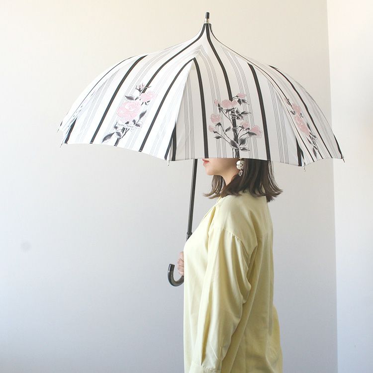 Chantal Thomass 傘 Chantal Thomass by Guy de jean】フラワー柄晴雨兼用長傘