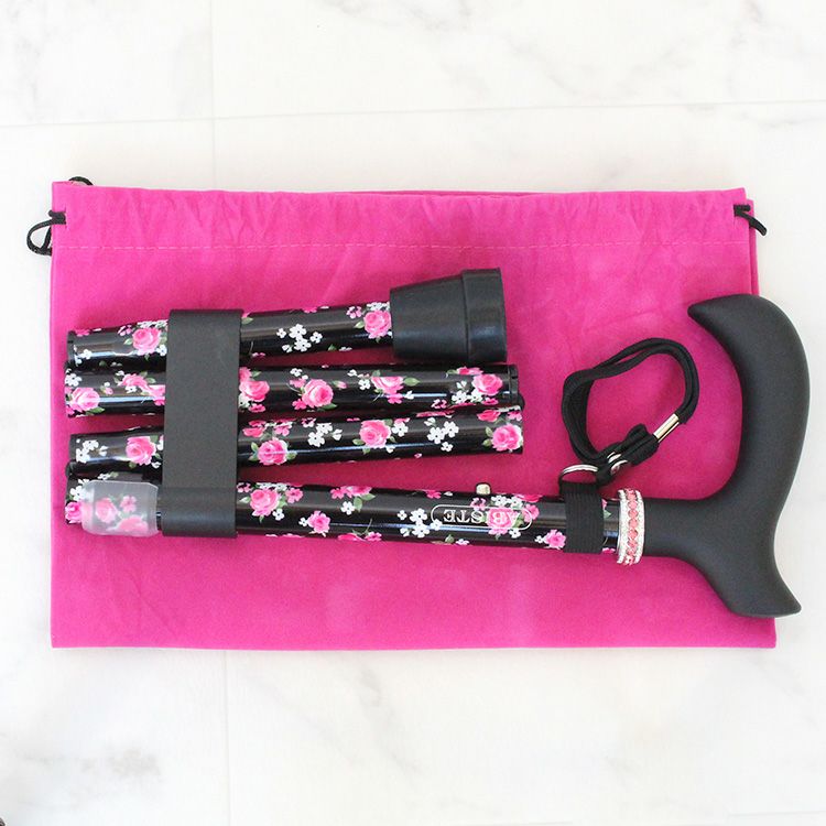 伸縮式折り畳みフラワープリントステッキ/2223245-詳細情報