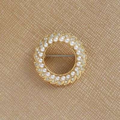 【アルファジュエリー】ヴィンテージイギリス製サークルモチーフブローチ/0570270G
