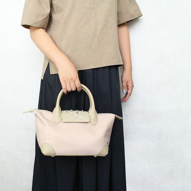 【ABISTE】バンドバッグ　レザー　ビジュー　2way ABISTE ビジューが輝く2WAYショルダーバッグBOOK (宝島社