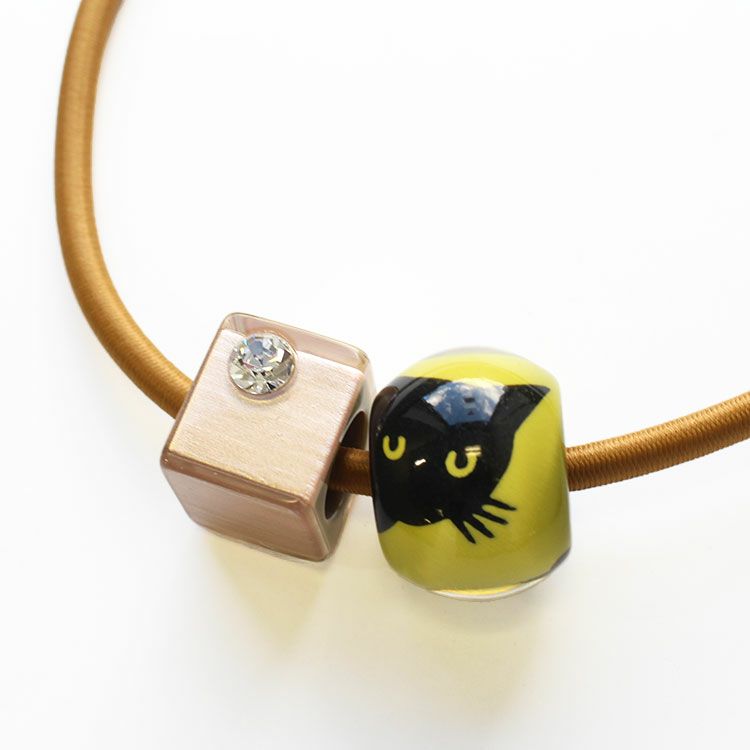 ZSiSKA】≪BLISS≫マグネットクラスプネコモチーフレジン