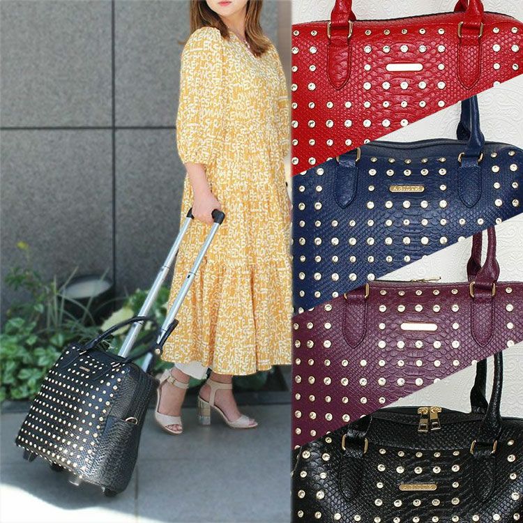 メタリックスタッズトローリーバッグ| アビステ/ABISTE公式通販