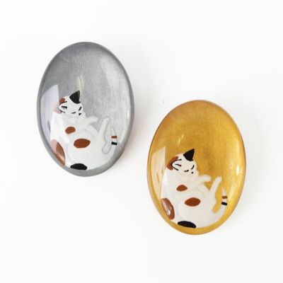 【ZSiSKA】≪CALICO≫三毛猫モチーフレジンブローチ