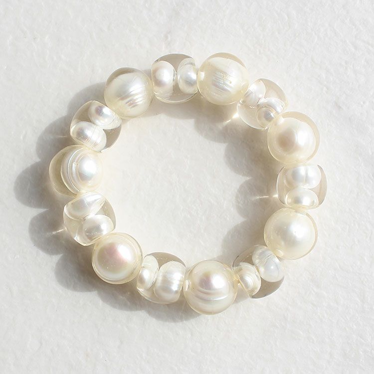 ZSiSKA】≪BUBBLING PEARL≫レジンゴムブレスレット詳細情報