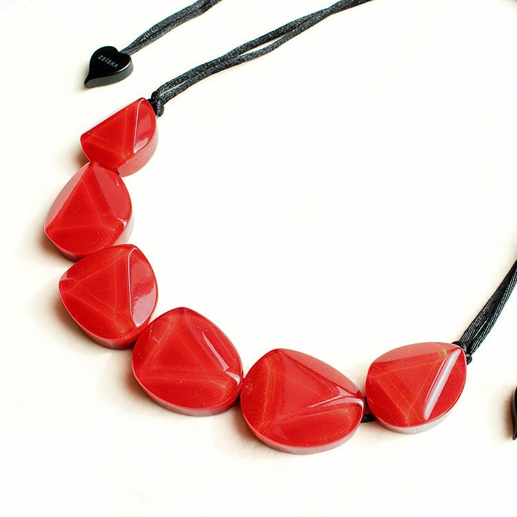 ZSiSKA】レジンフリーレングスネックレス詳細情報｜アクセサリー